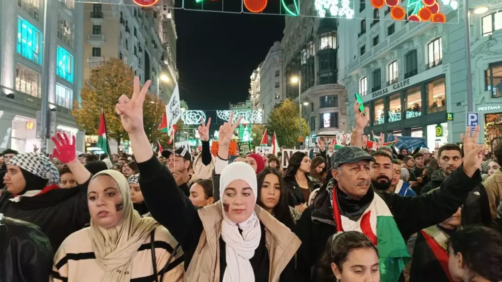 Manifestación por Palestina en el centro de Madrid.- Guillermo Martínez
