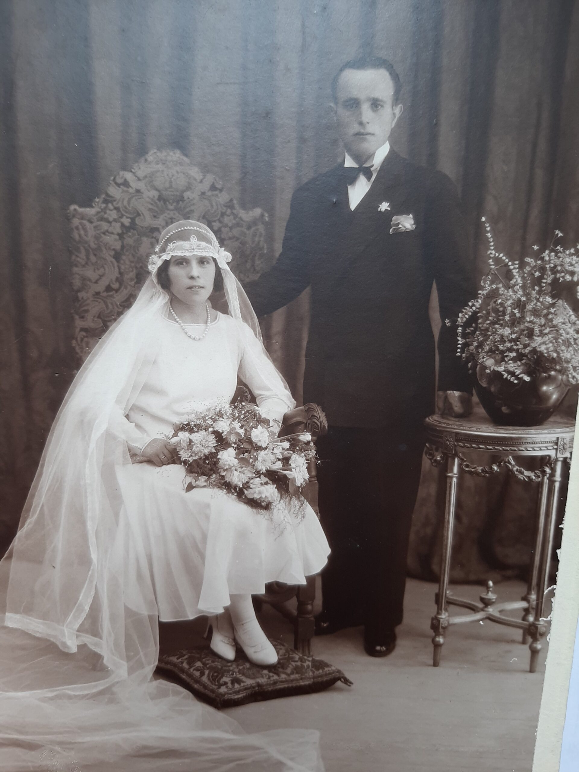 Foto de la boda de Pedro Izquierdo y María Antonia Zamora.