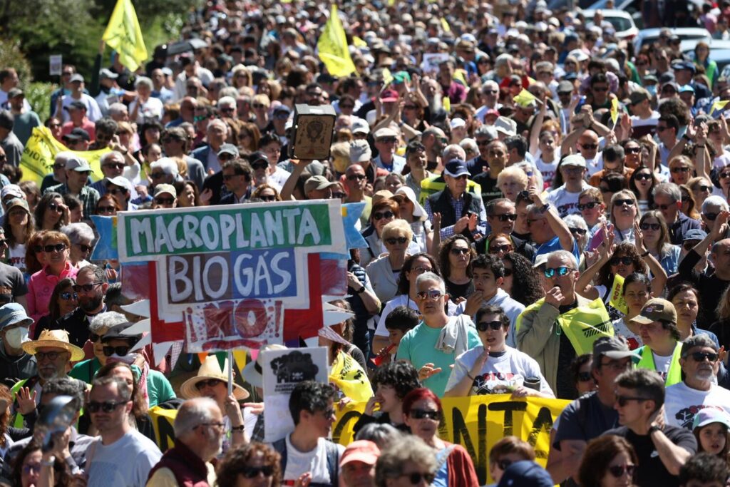 Manifestación contra la planta de Biogás en Colmenar Viejo. David F. Sabadell