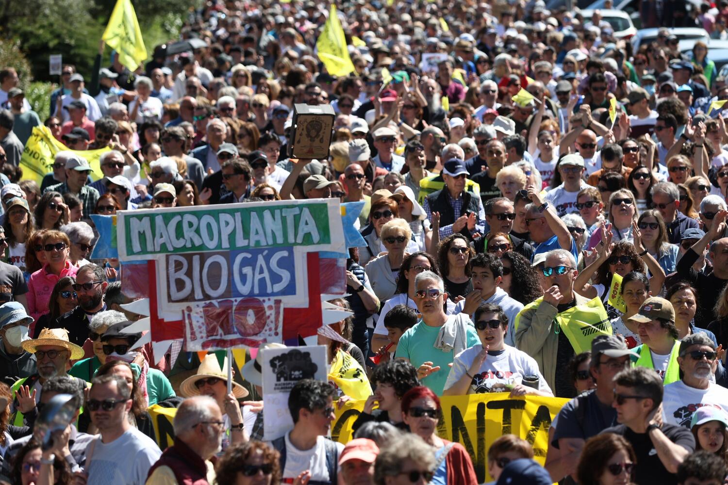 Manifestación contra la planta de Biogás en Colmenar Viejo. David F. Sabadell