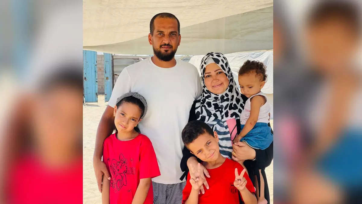 La familia de Ahmed Ghazi Al Farra es una de las que ha sido "apadrinada" a través de Hope Palestina. Foto cedida por la familia