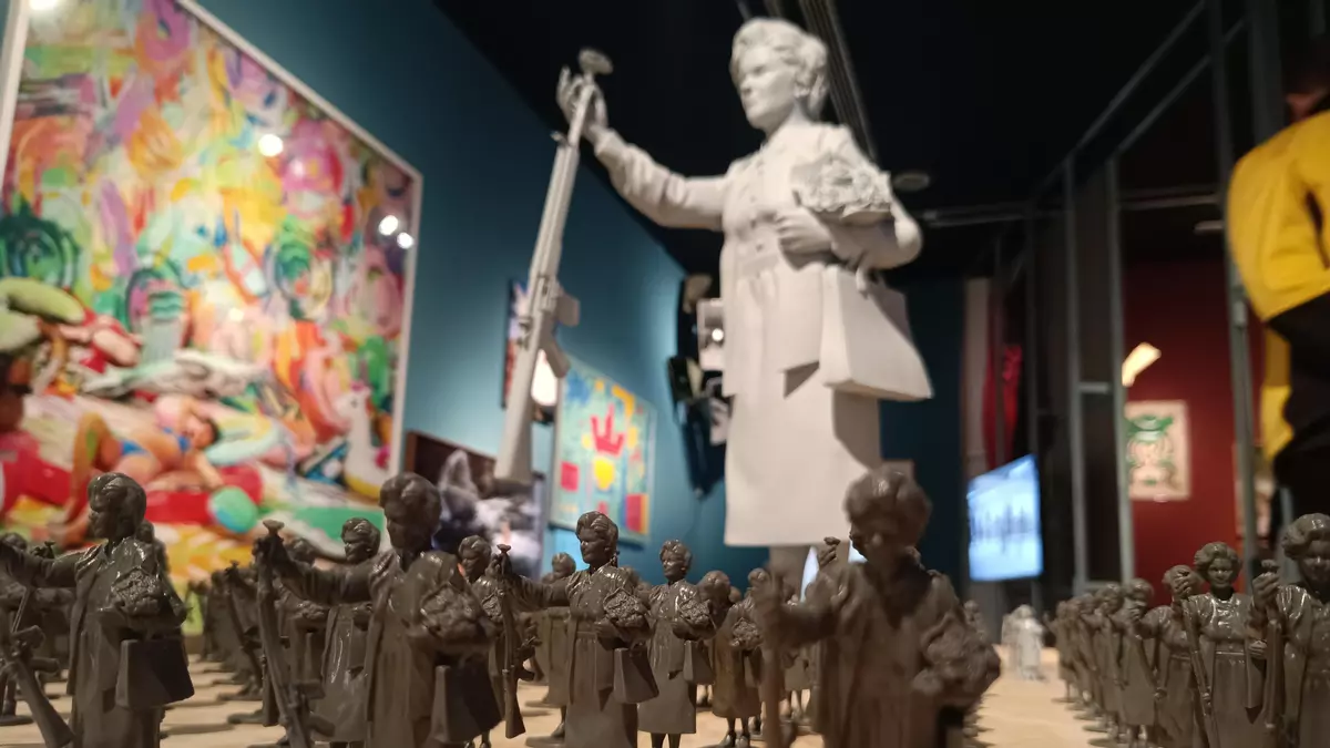 Una de las obras de la exposición 'Inquietud. Libertad y democracia'.- Guillermo Martínez