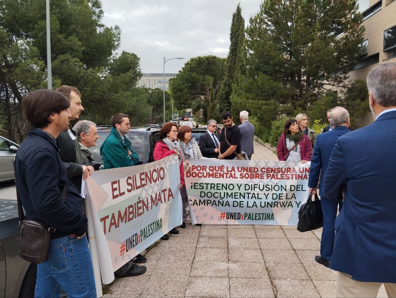 Protesta de UNEDxPalestina.- UNEDxPalestina