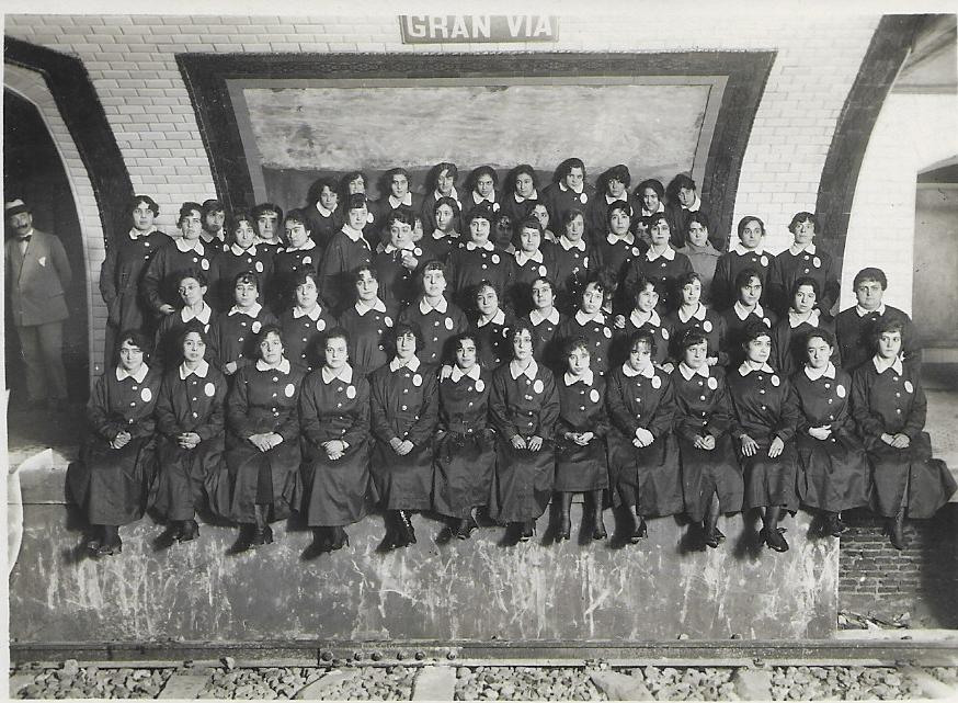 La plantilla inaugural del Metro. (Cedida)