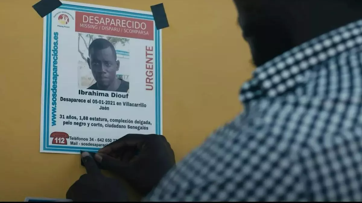 Ibrahima Diouf, el segundo jornalero migrante trabajador desaparecido en extra&ntilde;as circunstancias tras discutir con su capataz, principal sospechoso.-&nbsp;Fotograma del documental "Jornaleros: el mal patr&oacute;n"
