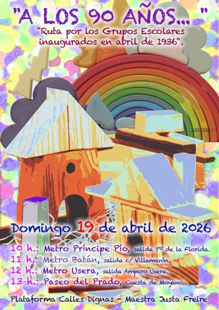 Cartel de la Plataforma Calles Dignas