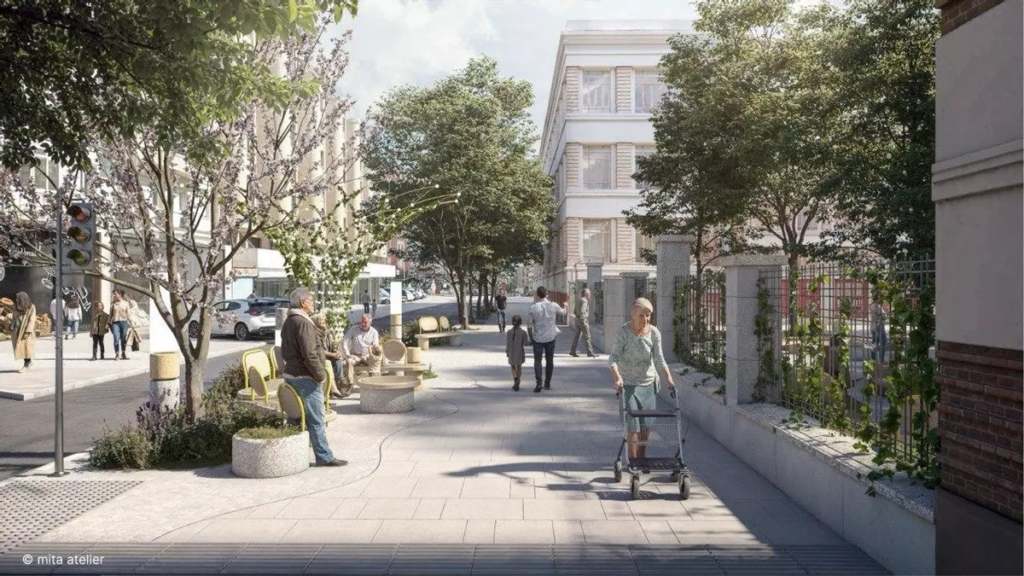 Varias personas caminan por la ciudad.- Mita Atelier