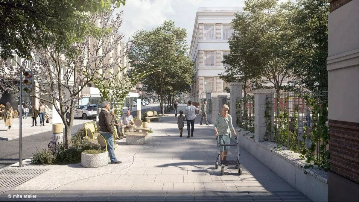 Varias personas caminan por la ciudad.- Mita Atelier
