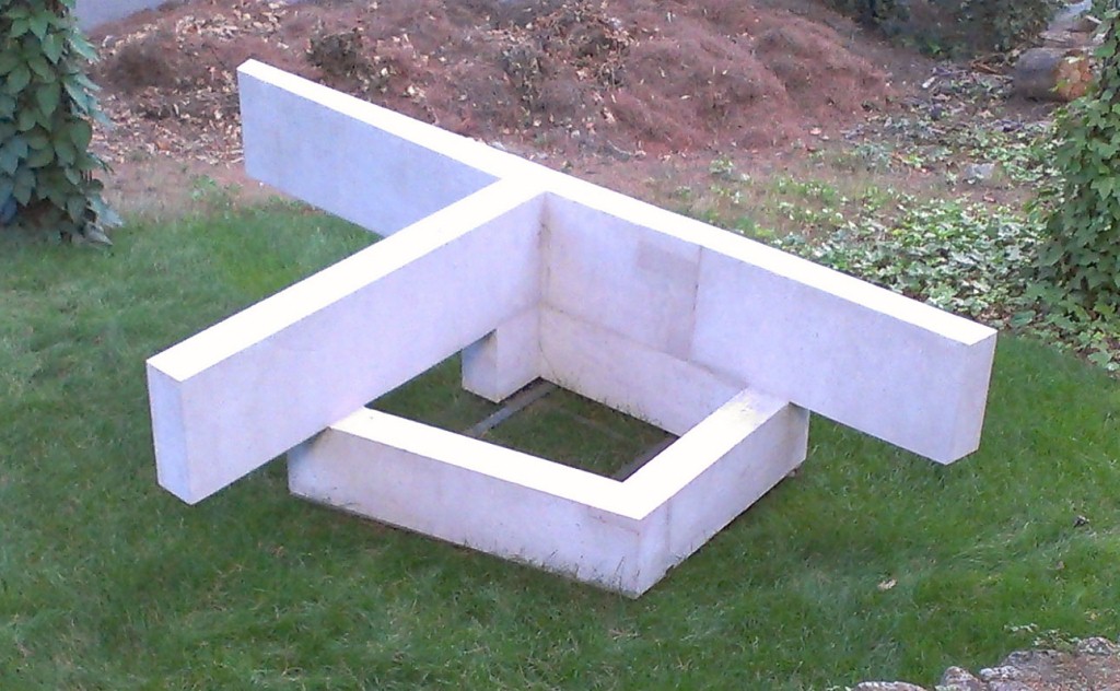 Escultura de piedra caliza, obra de Jorge Oteiza.- Francisco Lara