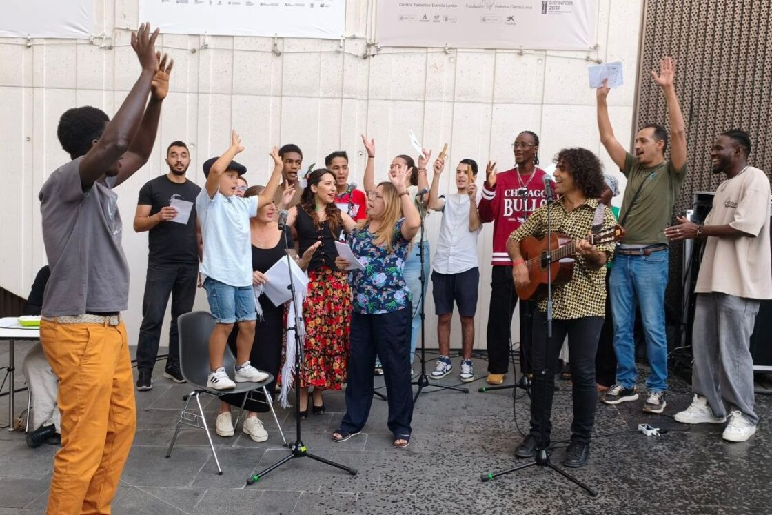 Un momento de la actuaci&oacute;n del Coro de Lamentaciones, en el certamen &lsquo;R&eacute;quiem por Lorca&rsquo;, celebrado en Granada.- Guillermo Mart&iacute;nez