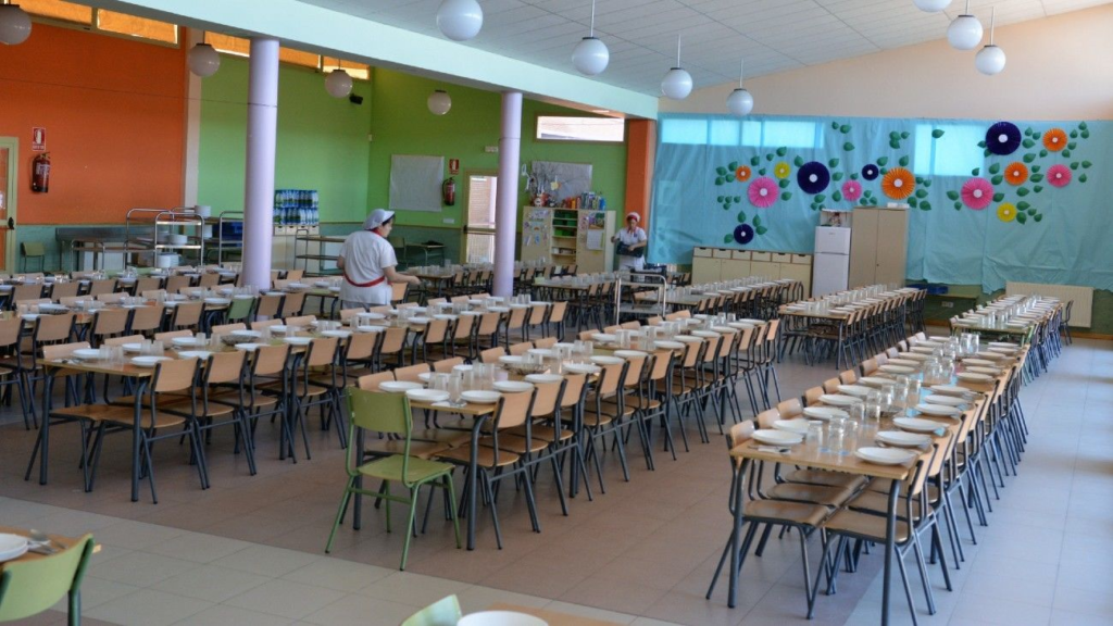 Comedor de un colegio de San Sebastián de los Reyes.- Ayto. San Sebastián de los Reyes
